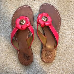 Tory Burch Flower Flip Flops